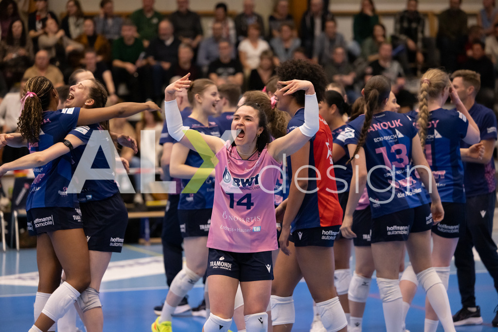 Volleyball I Frauen I Saison 2025-2026 I Volleyball NLA | Women I 1/2 Finals I  VC Kanti Schaffhausen - Sm'Aesch Pfeffingen I 18.03.2026 | 14 Romina Schnyder (CH) (Sm'Aesch Pfeffingen) – Libera - Realisiert mit Pictrs.com