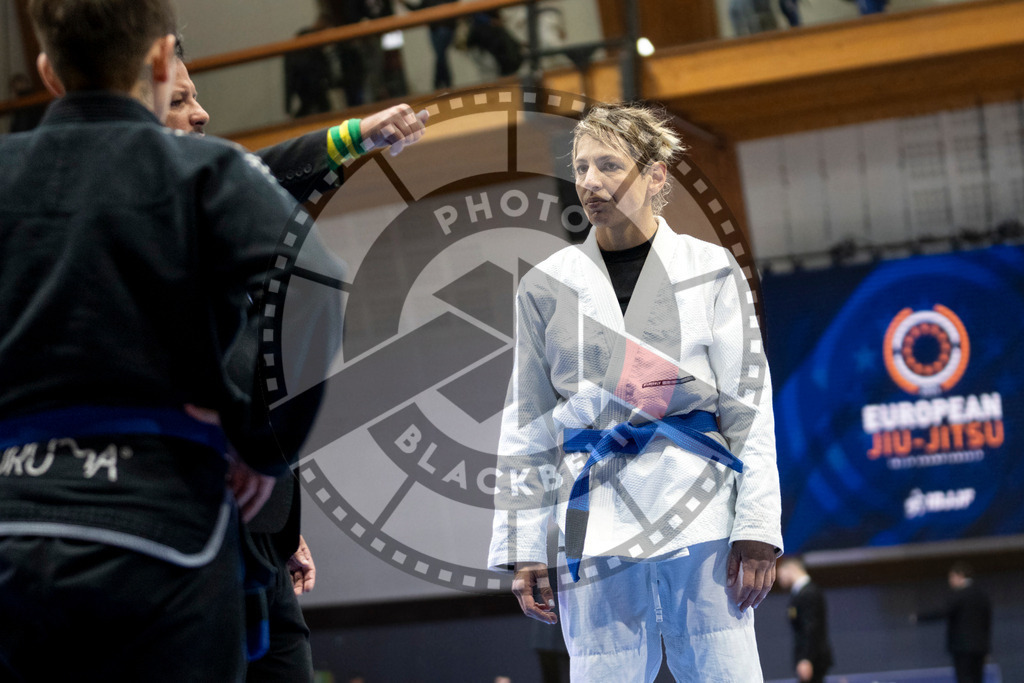 20240121PBB5510 | Fighters compete during the second day of the IBJJF European Championship in Paris, France, on January 21, 2024.
