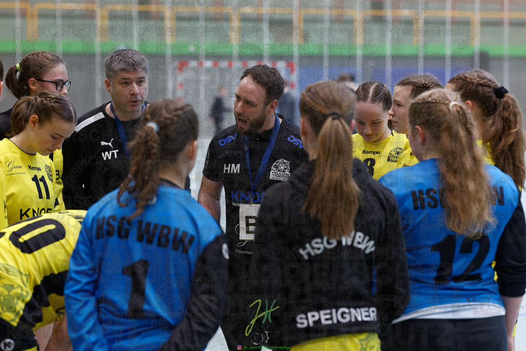 Hessenmeisterschaft wJC - Finale; HSG Kleenheim - HSG Weiterstadt/ Braunsh.Worf. | Hessenmeisterschaft wJC - Finale; HSG Kleenheim - HSG Weiterstadt/ Braunsh.Worf. am 22.03.2025 in Biedenkopf (Sporthalle Lahntalschule)Photo © 2025 - Jörg Heinrich - Realisiert mit Pictrs.com