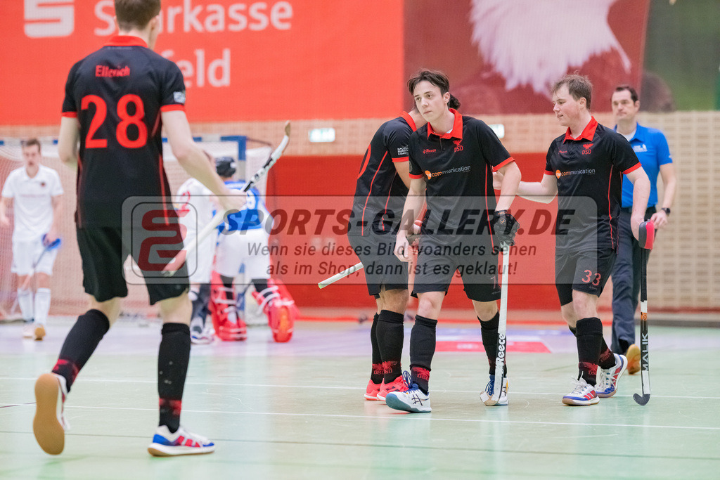 HK_20230113_102746 | 1. Bundesliga ( Halle ) Herren Crefelder HTC - DSD Düsseldorf am 13.1.2023 Crefelder HTC  ( CHTC ) Halle Glockenspitz , Krefeld , Lukas Muth ( DSD Düsseldorf #7 )