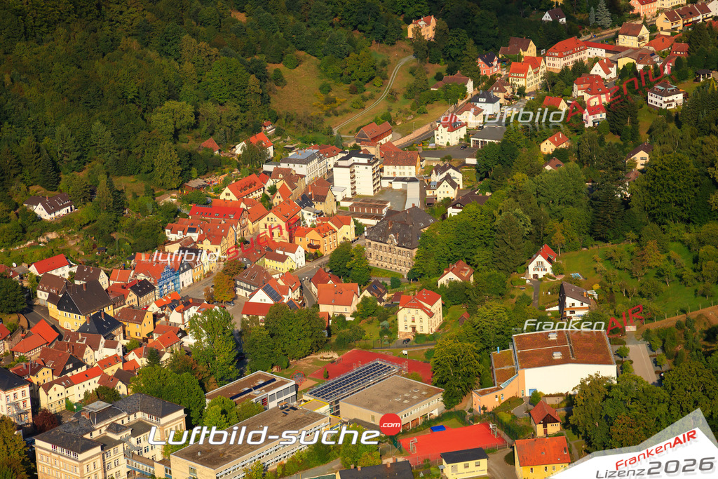 Die Luftaufnahme Kohlenbach - Kulmbach wurde vom UL-Flugzeug (keine Drohne) aus fotografiert.Hohe Druck- Auflösung-die Geschenkidee!