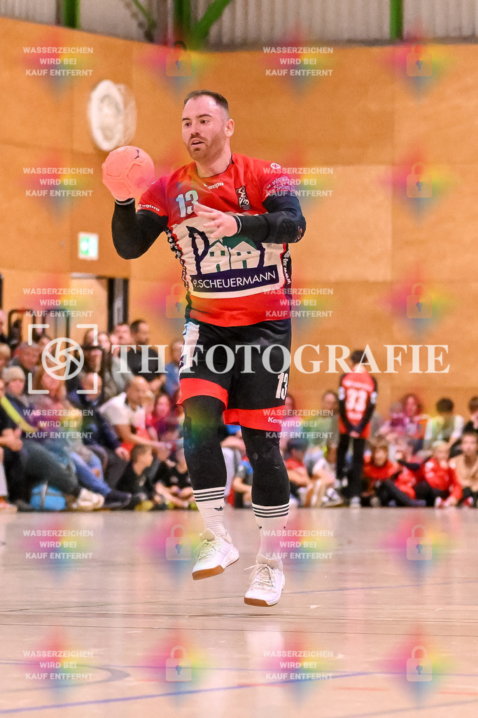 GER, SG Maulburg/Steinen - HSG Dreiland, Handball, Landesliga Suedbaden, 4. Spieltag, Saison 2024/2025, 12.10.2024 | Andre Leuchtmann (SG Maulburg/Steinen, #13)GER, SG Maulburg/Steinen - HSG Dreiland, Handball, Landesliga Suedbaden, 4. Spieltag, Saison 2024/2025, 12.10.2024Foto: TH Fotografie/Thomas Hess