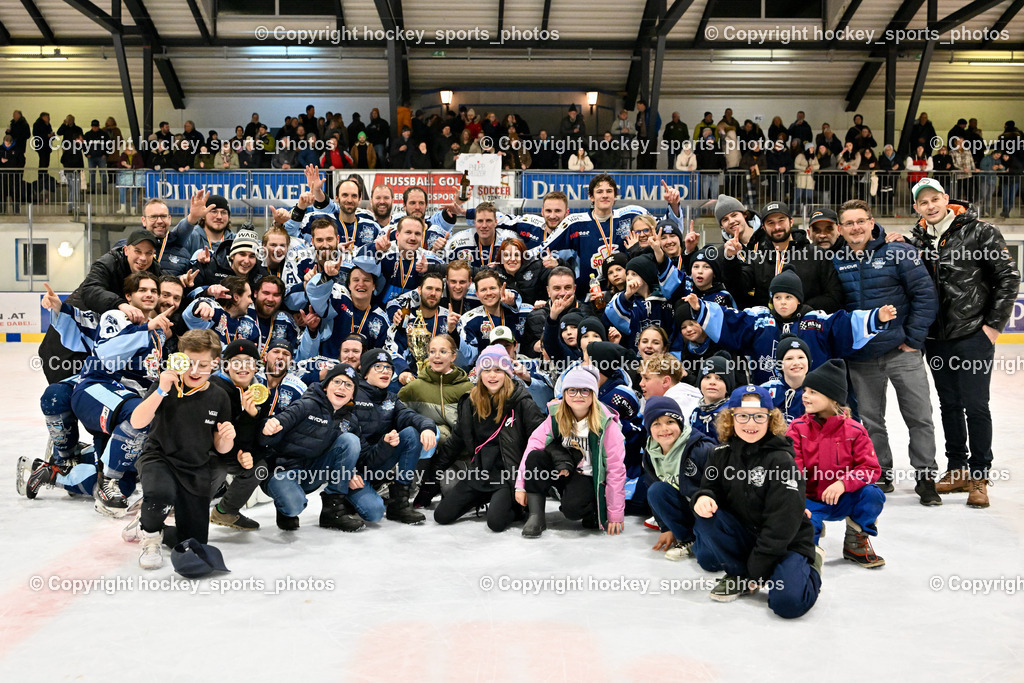 ESC Steindorf vs. EHC Althofen 8.3.2024 | ESC Steindorf vs. EHC Althofen 8.3.2024, ESC Steindorf vs. EHC Althofen Meisterfeier am 08.03.2024 in Steindorf (Ossiachersee Halle), Austria, (Photo by Bernd Stefan)