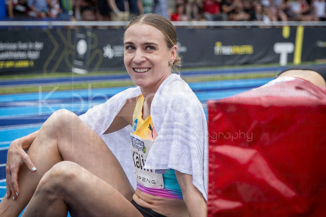 Multisport Event; Ratingen, 28.06.2026 | RATINGEN, GERMANY - JUNE 28, 2026 : Annik Kälin (SUI / Switzerland) after 800m during the Multisport Event at Stadion Ratingen on June 28, 2026 in Ratingen, Germany.