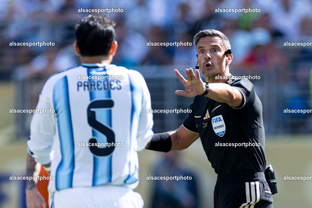 FOOTBALL : Argentine vs Espagne – Finale de la Coupe du Monde FIFA 2026. New York New Jersey Stadium, East Rutherford, New Jersey, États-Unis. 19/07/2026. | Slavko Vinčić a dirigé la finale de la Coupe du Monde de la FIFA 2026 entre l'Argentine et l'Espagne au New York New Jersey Stadium, à East Rutherford (New Jersey), le 19 juillet 2026, aux États-Unis.