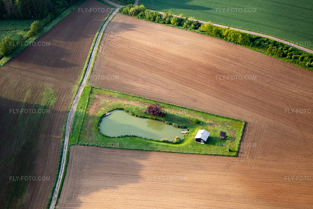 Aerial view: View of the town in Seebach in the state Bas-Rhin, France.Photo: IMG_113981.jpg taken on 05/23/2019 by Werner Riehm/FLY-FOTO.comResolution of the original: 5472 x 3648 px