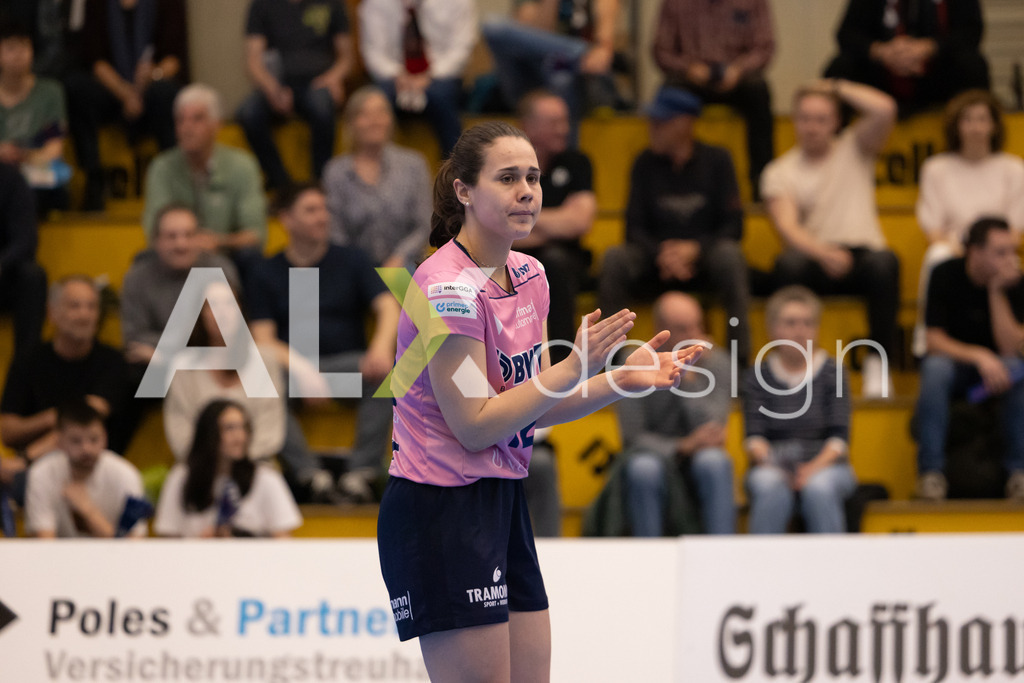 Volleyball I Frauen I Saison 2025-2026 I Volleyball NLA | Women I 1/2 Finals I  VC Kanti Schaffhausen - Sm'Aesch Pfeffingen I 07.03.2026 | 12 Livia Saladin (CH) (Sm'Aesch Pfeffingen) – Libera - Realisiert mit Pictrs.com