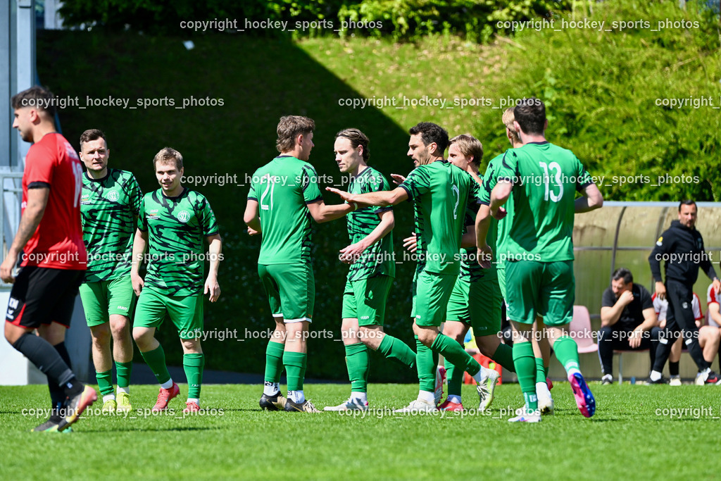 SC Landskron vs. SV Falle Maria Gail | Jubel SC Landskron, #13 Christopher Kotz SC Landskron, #2 David Gräfischer SC Landskron, #21 Fabio Gödel SC Landskron, #7 Markus Ulbing SC Landskron, #3 Lukas Aschaber SC Landskron, SC Landskron vs. SV Falle Maria Gail, SC Landskron vs. SV Falle Maria Gail am 17.05.2026 in Villach (Sportanlage Landskron), Austria, (Photo by Bernd Stefan)