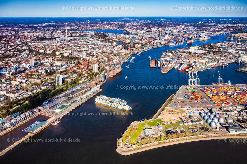 Hamburg_Altona_Cruise_Center_AIDA Mar_dreht_auf_der_Elbe_ELS_4830060425 | HAMBURG 06.04.2025 Kreuzfahrt- Passagier- und Fahrgast- Schiff " AIDAmar " am Kai des Cruise Center in Hamburg, Deutschland. Weiterführende Informationen bei: AIDA Cruises - German Branch of Costa Crociere S.p.A.,  CGH Cruise Gate Hamburg GmbH. // The cruise passenger and passenger ship "AIDAmar" on the quay of the Cruise Center in Hamburg, Germany. Further information at: AIDA Cruises - German Branch of Costa Crociere S.p.A.,  CGH Cruise Gate Hamburg GmbH. Foto: Martin Elsen