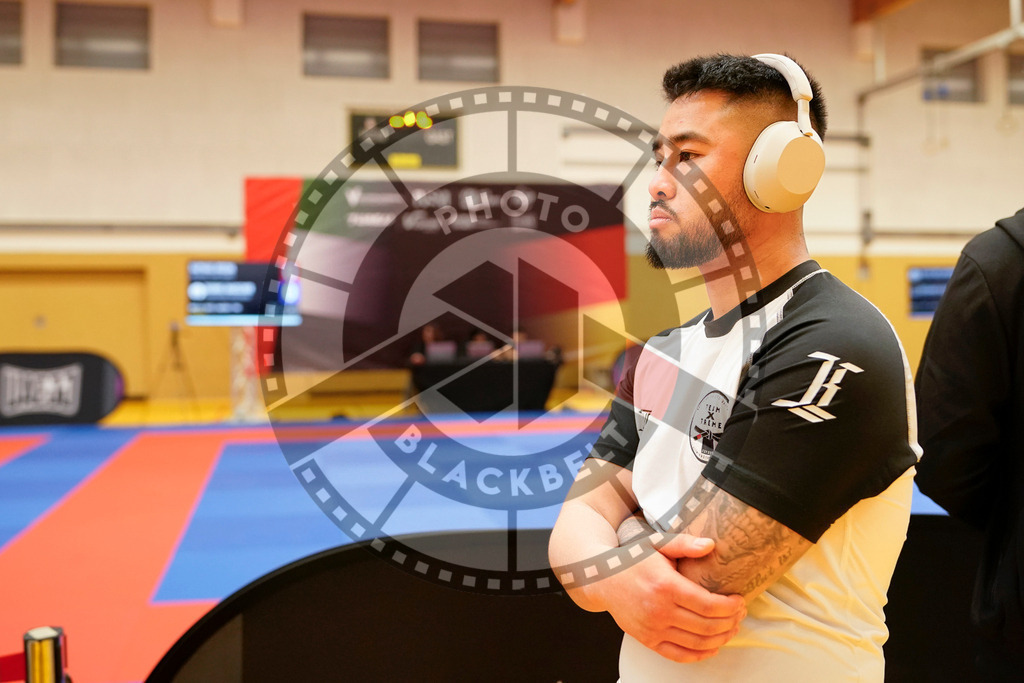 20240203PBB07521 | Fighters compete during the Brazilian Jiu-Jitsu Championship of the AJP Tour in Maintal by Frankfurt am Main, Germany, on February 2, 2024.