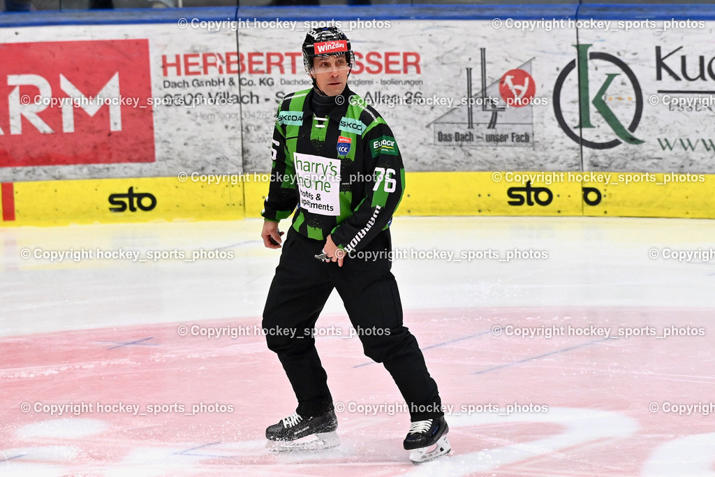 EC IDM Wärmepumpen VSV vs. Vienna Capitals | HRIBAR MATJAŽ Referee, EC IDM Wärmepumpen VSV vs. Vienna Capitals, EC IDM Wärmepumpen VSV vs. Vienna Capitals am 28.01.2026 in Villach (Stadthalle Villach), Austria, (Photo by Bernd Stefan)
