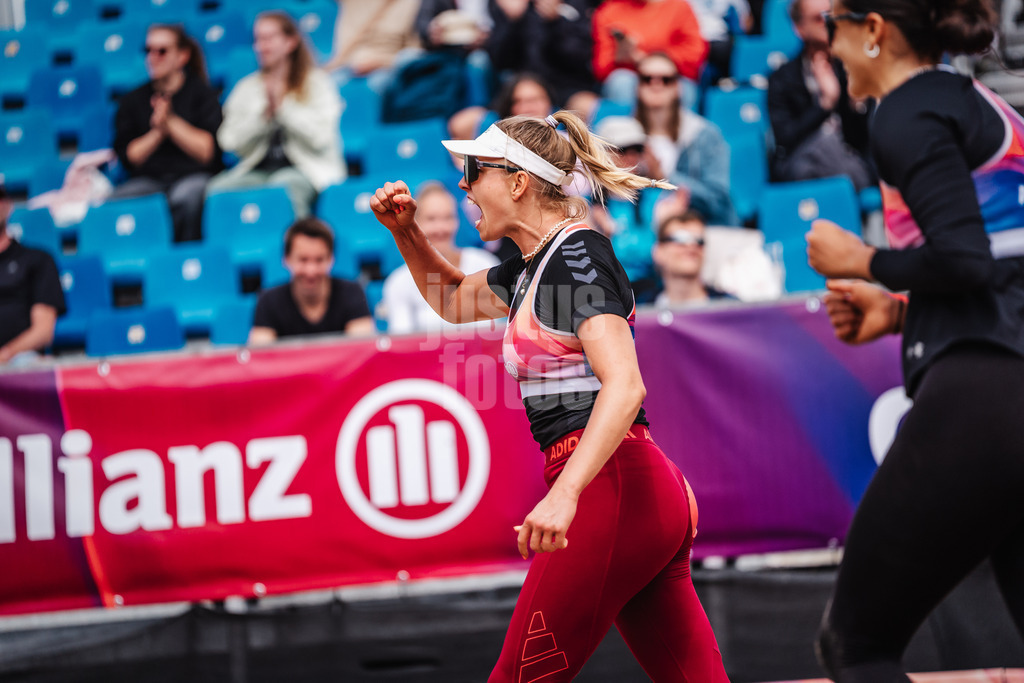 Beachvolleyball | Frauen | Allianz German Beach Tour 2025 | Tourstop Hamburg | 30.05.2025 | Chenoa Christ jubelt