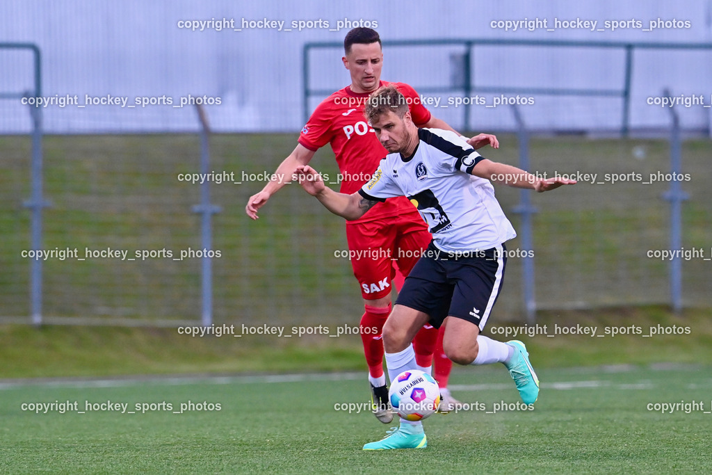 SV Spittal vs. SAK | #4 Thomas Walker SV Spittal, #11 Enes Brdjanovic SAK, SV Spittal vs. SAK, SV Spittal vs. SAK am 24.05.2024 in Spittal an der Drau (Goldeck Stadion), Austria, (Photo by Bernd Stefan)