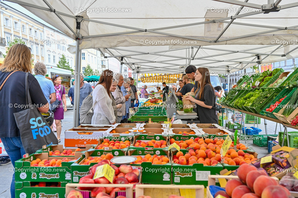 Linzer Genussmaerkte_ Markt am Hauptplatz Linz_ 21.07.2023-9 | 21.07.2023, Linz, AUT, Linzer Genussmaerkte, im Bild Markt am Hauptplatz Linz