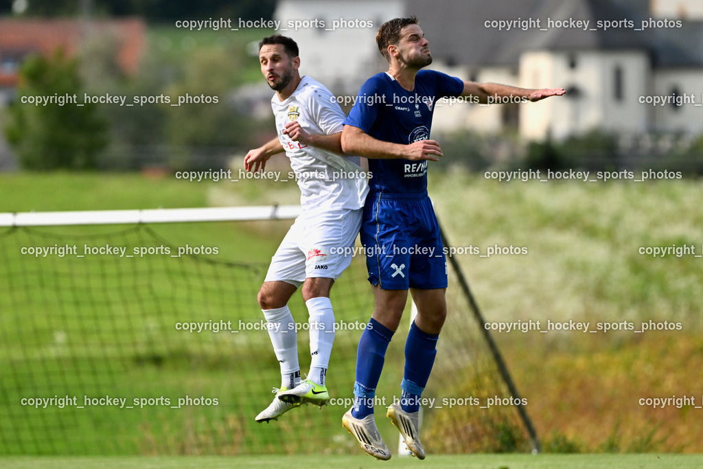 ASKÖ Köttmannsdorf vs. Union Matrei | #19 Christopher Sallinger ASKÖ Köttmannsdorf, #8 Benjamin Cosic UNION Matrei, ASKÖ Köttmannsdorf vs. Union Matrei, ASKÖ Köttmannsdorf vs. Union Matrei am 13.09.2025 in Köttmannsdorf (Sportplatz Köttmannsdorf), Austria, (Photo by Bernd Stefan)
