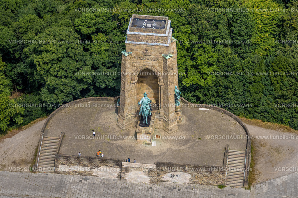 Dortmund220705569 | Luftbild, Kaiser-Wilhelm-Denkmal, Hohensyburg, Syburg, Dortmund, Ruhrgebiet, Nordrhein-Westfalen, Deutschland