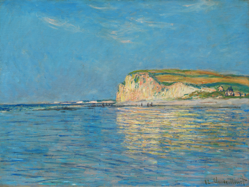 2502005 - Claude Monet - Ebbe bei Pourville | Moderne Wandbilder auf Leinwand, Acylglas, Alu-Dibond oder als Poster. Tauchen Sie ein in die Welt KI-generierter Kunstwerke - entdecken Sie hochwertige Kunstdrucke unserer Gemälde, Illustrationen und fotorealistischen Motive.