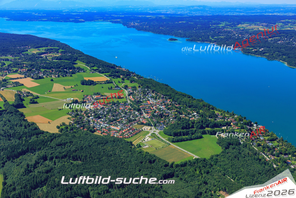 Luftbild von Starnberger_see Berg - Luftaufnahme wurde 2017 von https://frankenair.de mittels Flugzeug (keine Drohne) erstellt - die Geschenkidee