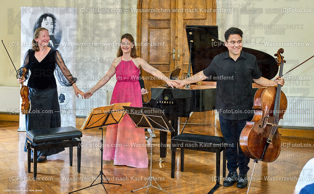 ALP9823_XXXX-Chopin-Festival_Winkel-Biermasz-Javorkai | (C)FotoLois.com, Alois Spandl. XXXX. Chopin-Festival in der Kartause Gaming, DINNERKONZERT mit Vera Kostner (Violine), Manfred Wagner-Artzt (Klavier), Clara Biermasz (Klavier), Lieke Te Winkel (Violine) und Adam Javorkai (Violoncello) im Prätatensaal, Sa 17. August 2024.