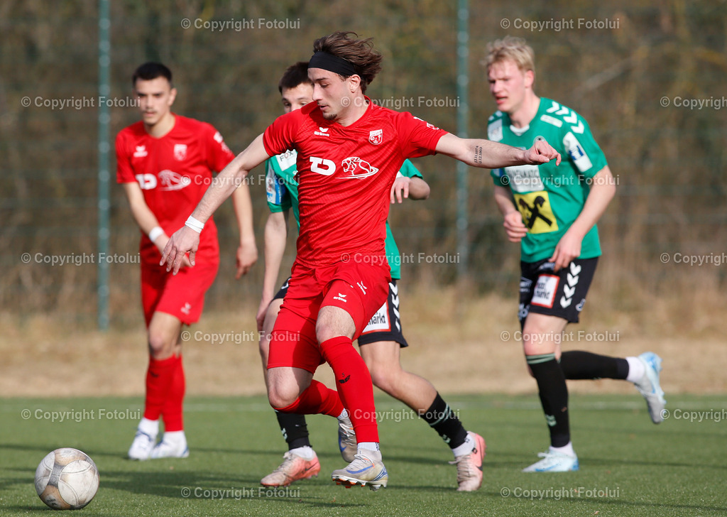 A_LUI_080325_11 | SPORT FUSSBALL REGIONALLIGA MITTE ASKOE OEDT -JUNGE WIKINGER RIED 08.03.IM BILD :TRAVIS BEN WOERNDL  (OEDT) UND  (RIED FOTO:FOTOLUI