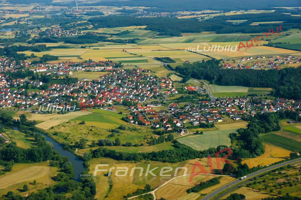 Luftbild von Sassanfahrt Hirschaid - Luftaufnahme wurde 2008 von https://frankenair.de mittels Flugzeug (keine Drohne) erstellt - die Geschenkidee