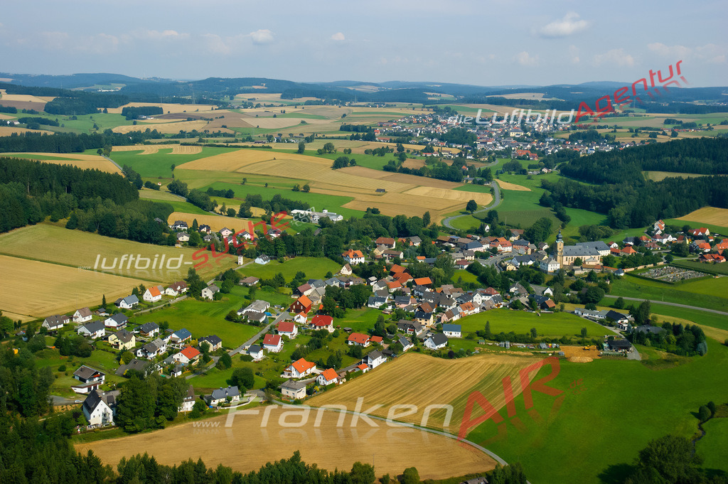 Luftbild von Marienweiher Marktleugast - Luftaufnahme wurde 2008 von https://frankenair.de mittels Flugzeug (keine Drohne) erstellt - die Geschenkidee