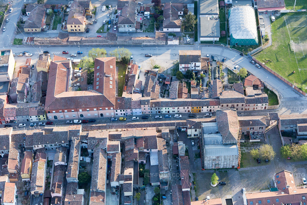 Aerial view: View of the town in Comacchio in the state Ferrara, Italy.Photo: IMG_098667.jpg taken on 04/06/2017 by Werner Riehm/FLY-FOTO.comResolution of the original: 5472 x 3648 px