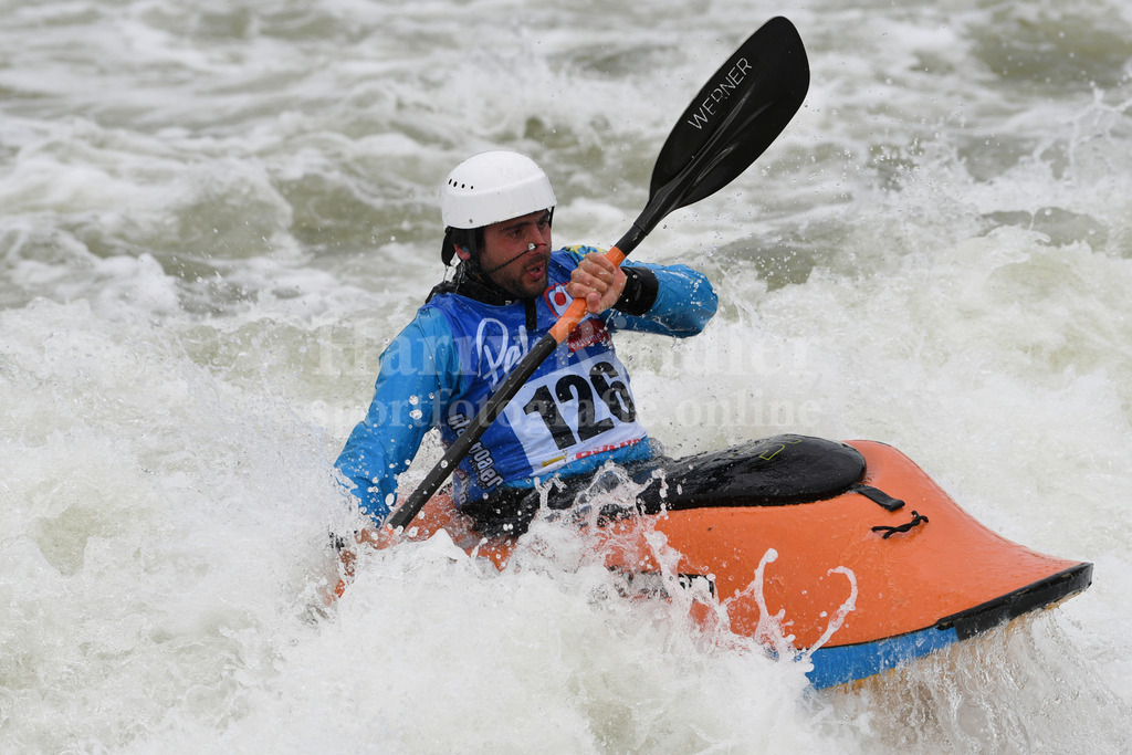 ICF CANOE FREESTYLE WORLD CUP 1 / PLATTLING | 2024 ICF CANOE FREESTYLE WORLD CUP 1 / PLATTLINGMen's Kayak Surface Final Sieger Harry PRICE (Great Britain) #126  - Realisiert mit Pictrs.com
