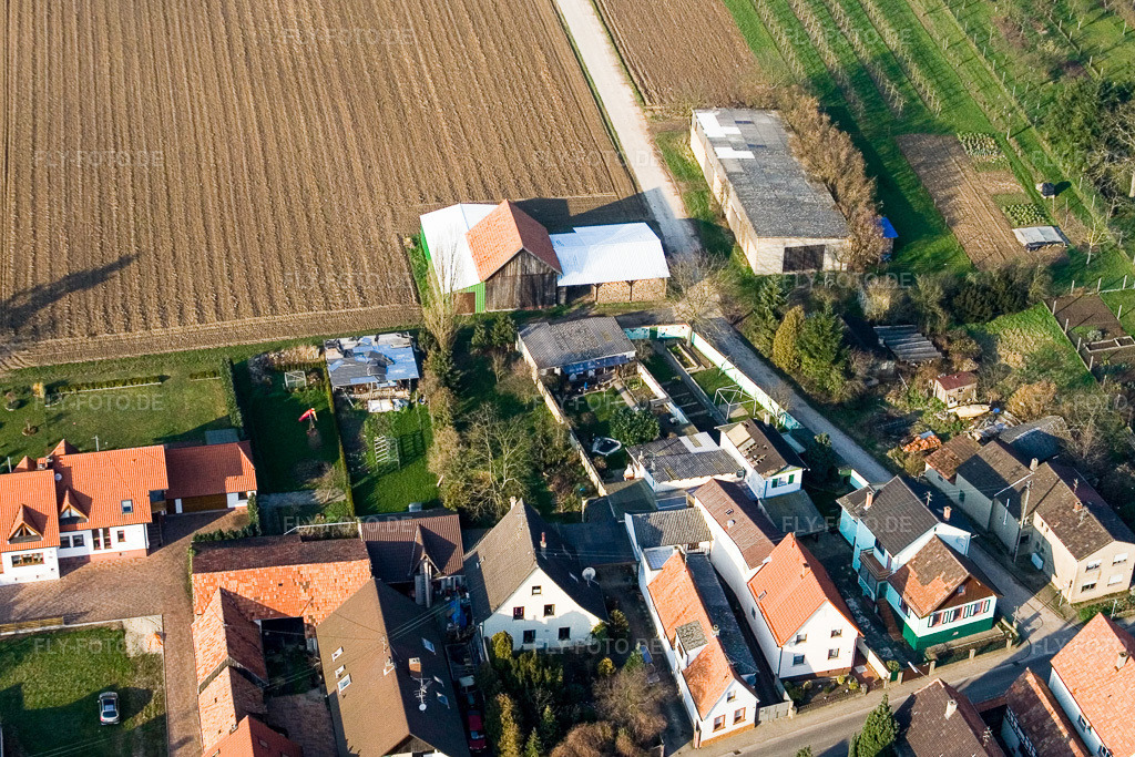 Luftbild: Saarstraße NW in Kandel im Bundesland Rheinland-Pfalz in Deutschland. Foto: IMG_5413.jpg vom 18.02.2007 durch Werner Riehm/FLY-FOTO.de