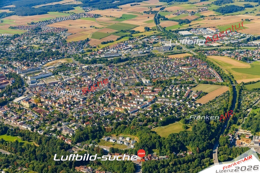 Luftaufnahme von  Amberg - Die Luftaufnahme wurde 2025 vom UL-Flugzeug heraus erstellt ( keine Drohne ) - Hochauflösende Luftaufnahme - für professionelle Ausdrucke geeignet. Die Geschenkidee !Mit Lizenz und Bildrechte bestellbar
