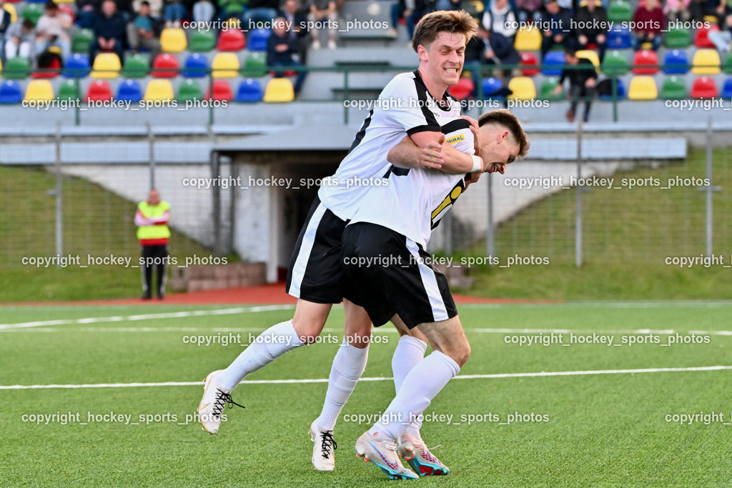 SV Spittal vs. SAK | Jubel SV Spittal, #10 Adrian Steurer SV Spittal, #22 Max Steinthaler SV Spittal, SV Spittal vs. SAK, SV Spittal vs. SAK am 24.05.2024 in Spittal an der Drau (Goldeck Stadion), Austria, (Photo by Bernd Stefan)