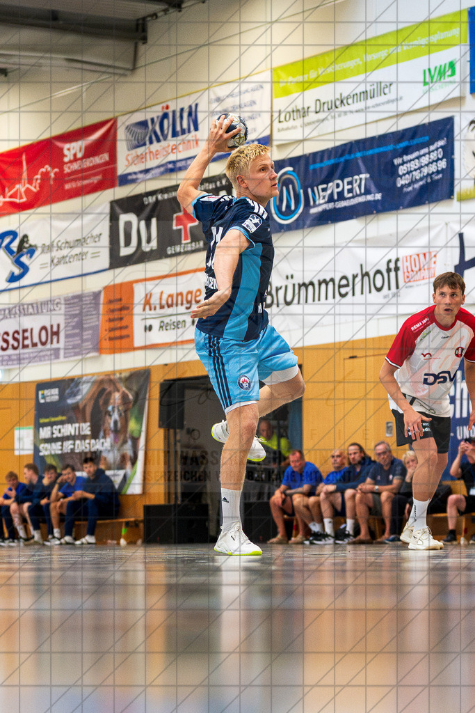 IHC 2026 - HC Hamburg vs. HØJ Elite | Frederik Bo Andersen (Handball-Club Hamburg #21); IHC 2026 - HC Hamburg vs. HØJ Elite am 07.08.2026 in Sporthalle KGS, Schneverdingen - Realisiert mit Pictrs.com