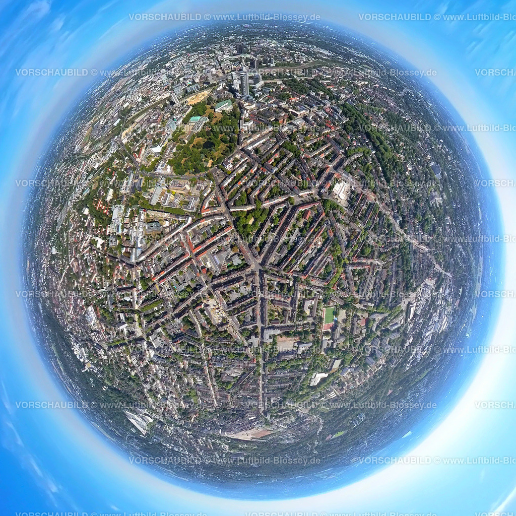 Essen20220823Ruettenscheid1 | Luftbild, Wohnen und Leben Ortsteil Rüttenscheid, Westviertel, Essen, Ruhrgebiet, Nordrhein-Westfalen, Deutschland