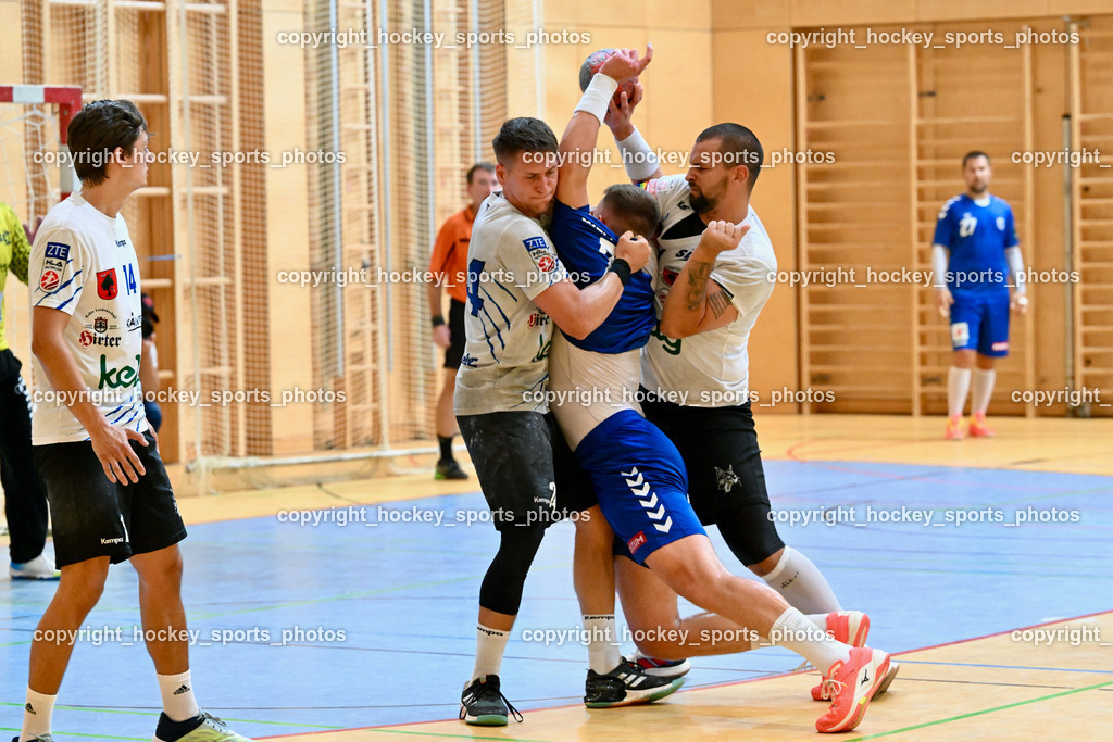 SC Ferlach vs. RK Zagreb 24.8.2023 | #24 Jovanovic Mladan, #7 Patrik Walczak, #81 Milicevic Adrian, #14 Rath Mathias
