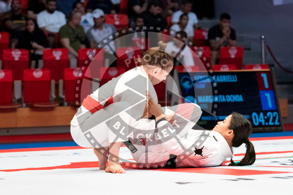 20231107PBB4202 | Fighters compete during the AJP World Master Championship in the Mubadala Arena in Abu Dhabi, Arab United Emirates, on November 7, 2023.