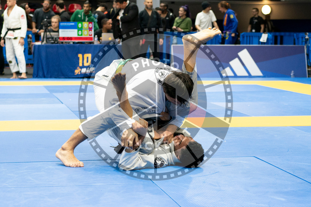20240124PBB04679 | Fighters compete during the second day of the IBJJF European Championship in Paris, France, on January 24, 2024.