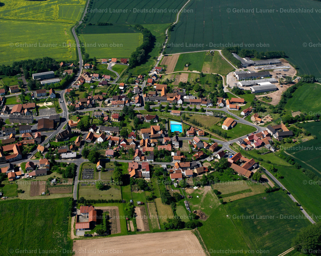 2634010 | GüNTERODE 09.06.2006 Stadtansicht des Innenstadtbereiches  in Günterode im Bundesland Thüringen, Deutschland // City view on down town  in Günterode in the state Thuringia, Germany Foto: Gerhard Launer