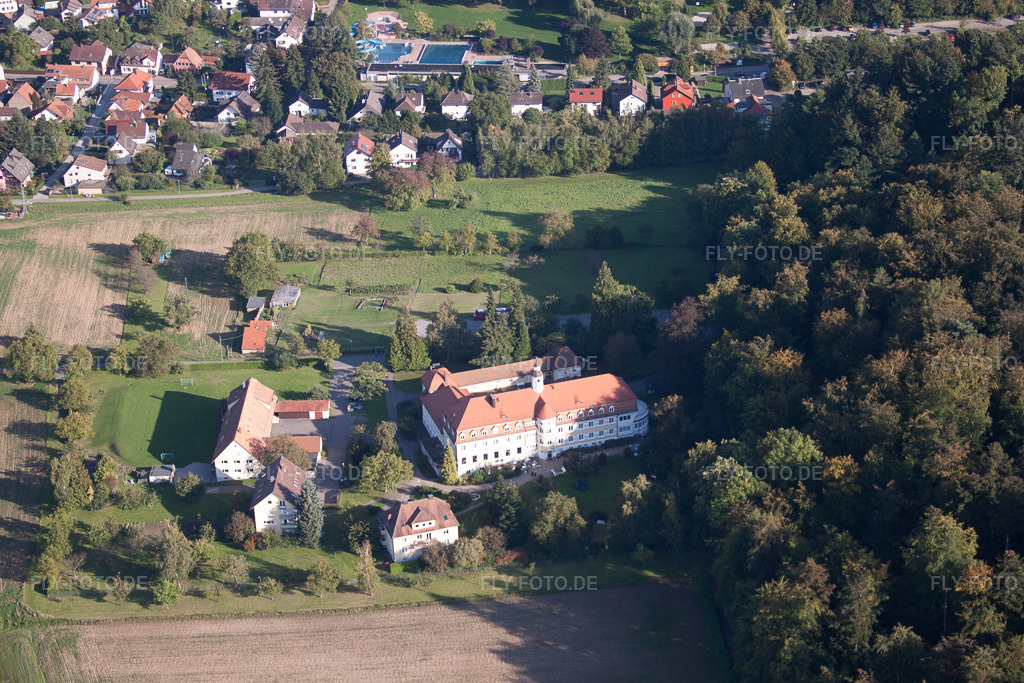 Luftbild: Langensteinbach, Bibelheim im Ortsteil Langensteinbach in Karlsbad im Bundesland Baden-Württemberg in Deutschland. Foto: IMG_45255.jpg vom 21.09.2011 durch Werner Riehm/FLY-FOTO.de