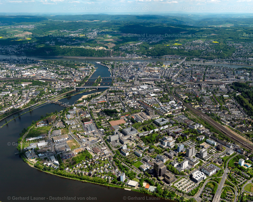 3117097 | Blick über den Stadtteil Rauental zur Altstadt Koblenz