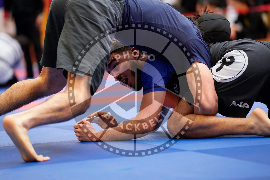 20240203PBB09226 | Fighters compete during the Brazilian Jiu-Jitsu Championship of the AJP Tour in Maintal by Frankfurt am Main, Germany, on February 2, 2024.