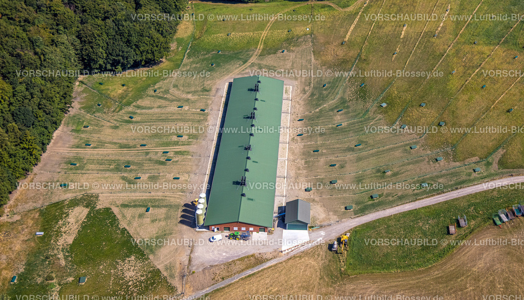 Hattingen220808025-2 | Luftbild, Bergerhof, Scheune, Elfringhauser Schweiz, Oberstüter, Hattingen, Ruhrgebiet, Nordrhein-Westfalen, Deutschland