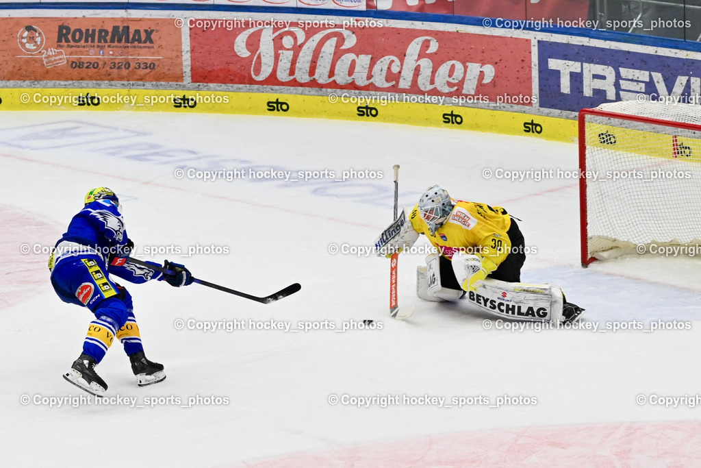 EC IDM Wärmepumpen VSV vs. Vienna Capitals | #78 Felix Maxa EC VSV, #30 Sebastian Wraneschitz Vienna Capitals, EC IDM Wärmepumpen VSV vs. Vienna Capitals, EC IDM Wärmepumpen VSV vs. Vienna Capitals am 28.01.2026 in Villach (Stadthalle Villach), Austria, (Photo by Bernd Stefan)