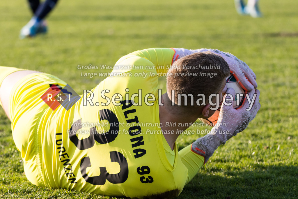 Fußball, Saison 2021/22, LOTTO-Pokal, Lohbrügge - Altona 93, Binnenfeldredder (Hamburg), 26.04.2022, Viertelfinale | Frederick Tobias Lorenzen (#33, AFC, Torwart)