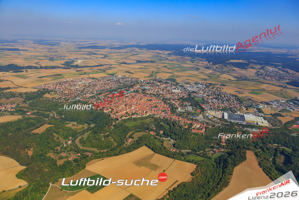 Luftbild von  Rothenburg-tauber - Luftaufnahme wurde 2016 von https://frankenair.de mittels Flugzeug (keine Drohne) erstellt - die Geschenkidee