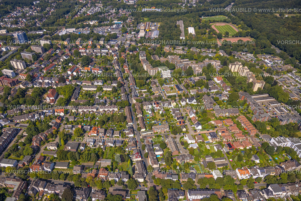 Gelsenkirchen240807816GE-Nord | Luftbild, Ortsansicht Wohngebiet Ortsteil Buer Lindenstraße, Buer, Gelsenkirchen, Ruhrgebiet, Nordrhein-Westfalen, Deutschland