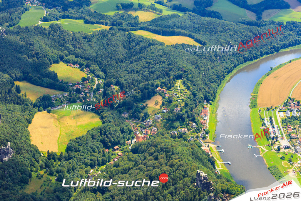 Die Luftaufnahme Saechsische_schweiz - Rathen wurde vom UL-Flugzeug (keine Drohne) aus fotografiert.Hohe Druck- Auflösung-die Geschenkidee!