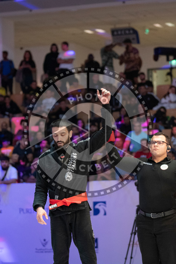 20231107PBB4147 | Fighters compete during the AJP World Master Championship in the Mubadala Arena in Abu Dhabi, Arab United Emirates, on November 7, 2023.