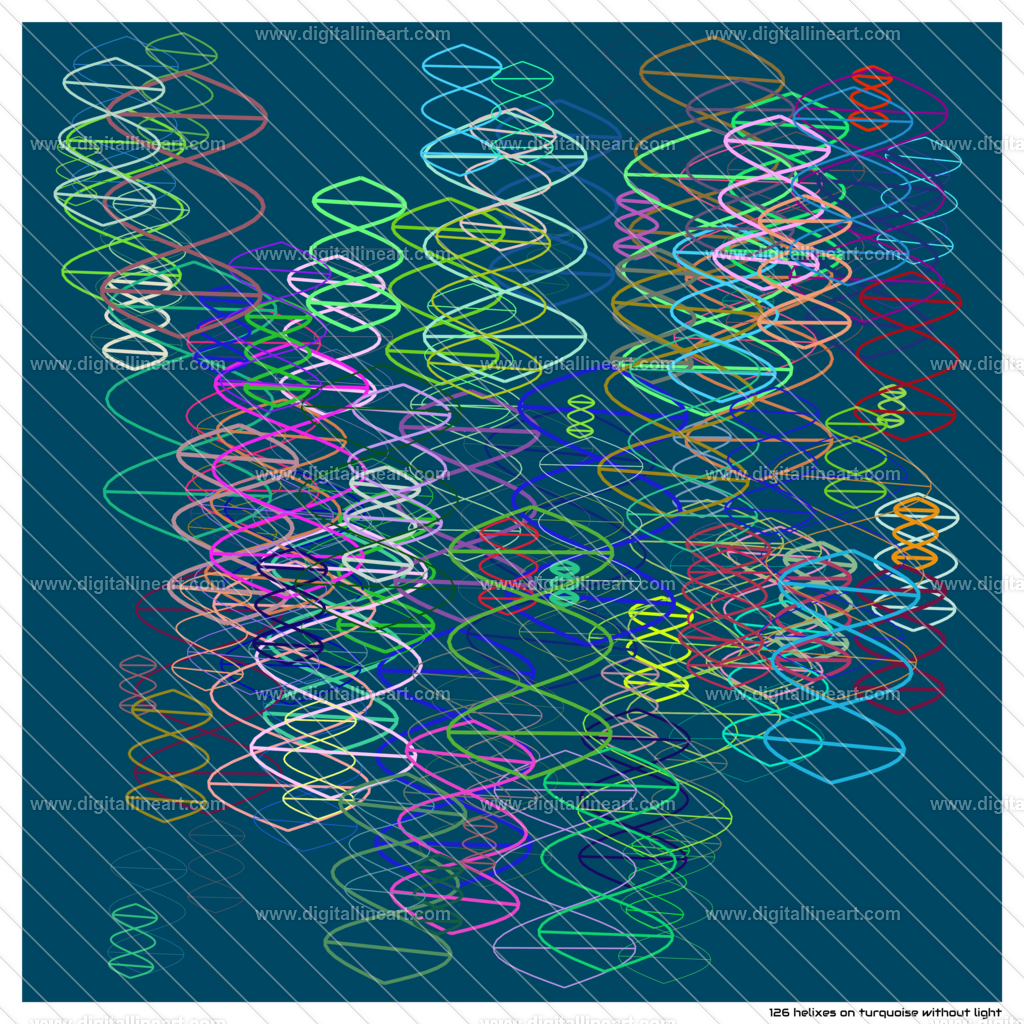 126-helixes-turquoise-without-light | digitallineart - Realisiert mit Pictrs.com