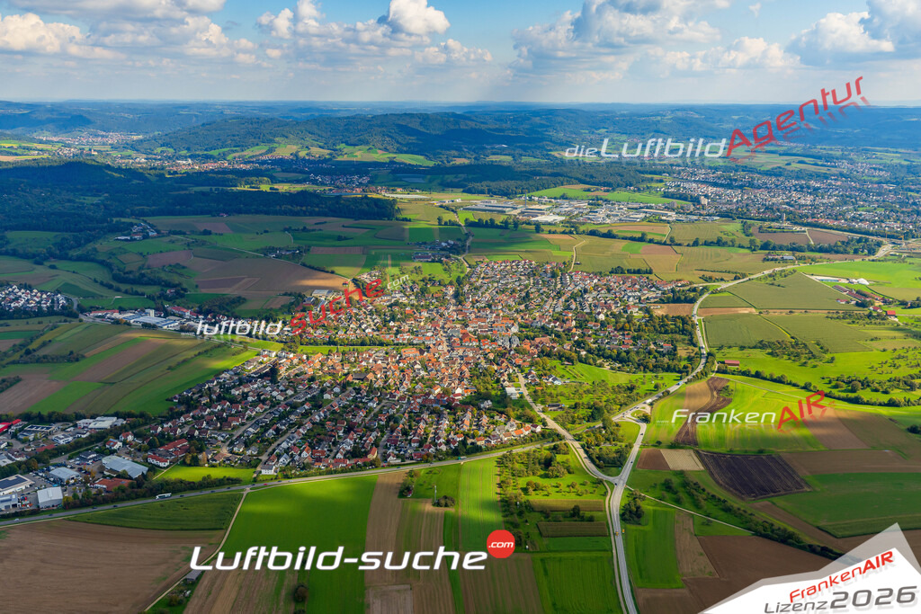 Luftaufnahme von Großaspach Aspach Bild- Das Luftbild wurde 2025 vom UL-Flugzeug heraus erstellt ( keine Drohne ) - Hochauflösende Luftaufnahme -Nicht vergleichbar mit Google Maps oder Satelittenbilder- Die Geschenkidee !Mit Lizenz und Bildrechte bestellbar