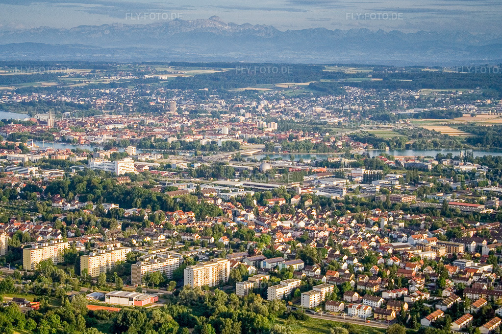 Luftbild: Ortsteil Fürstenberg im Ortsteil Wollmatingen in Konstanz im Bundesland Baden-Württemberg in Deutschland. Foto: IMG_11604.jpg vom 05.07.2008 durch Werner Riehm/FLY-FOTO.de